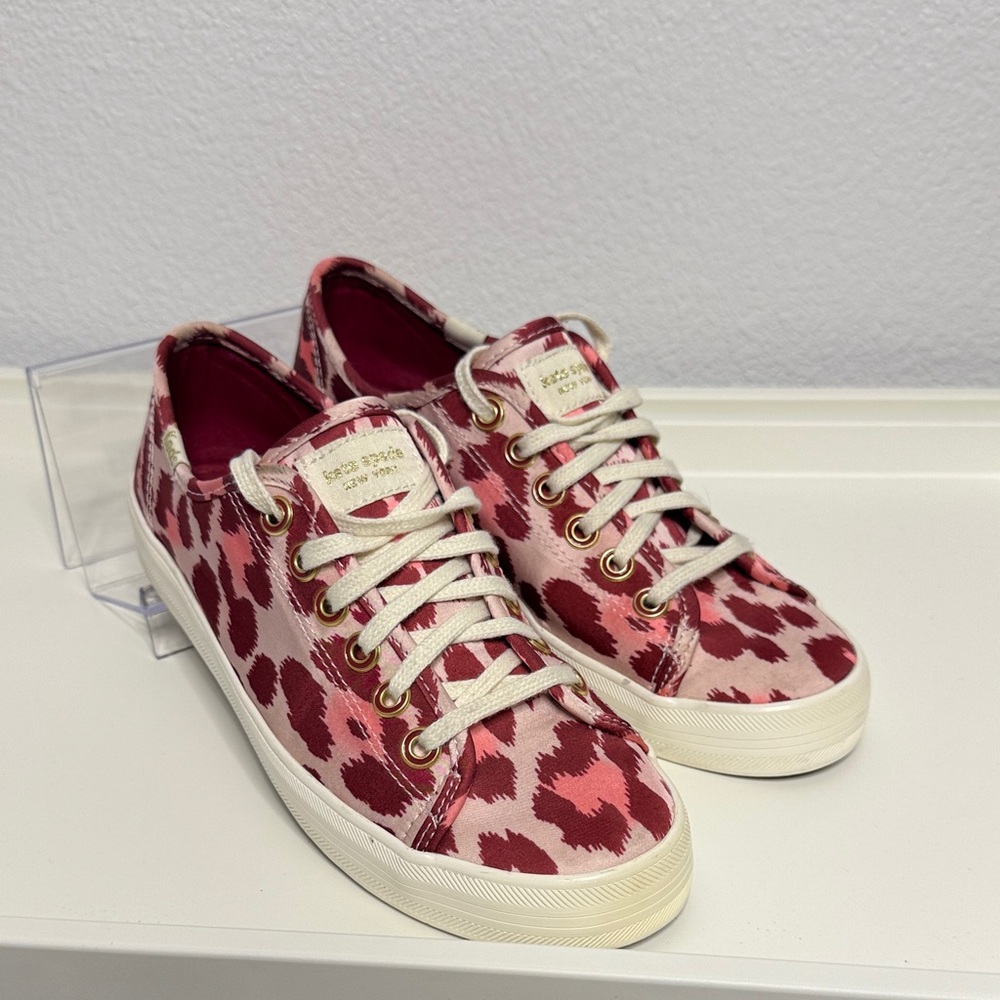 Kate Spade Pink and White Sneakers